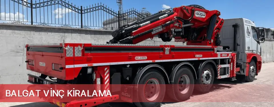 Balgat İlçemi Vinç Kiralama